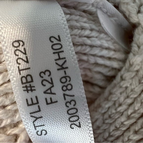 J. Crew factory women's Cable crewneck sweater cream size xxs - Picture 7 of 7